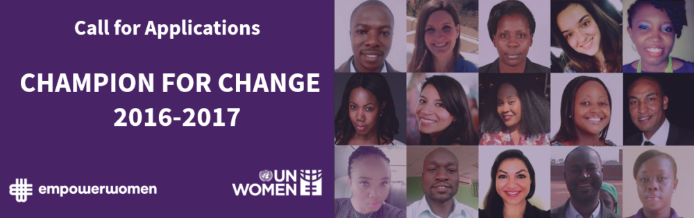 2016/2017 UN Women’s Empower Women Global Champions for Change