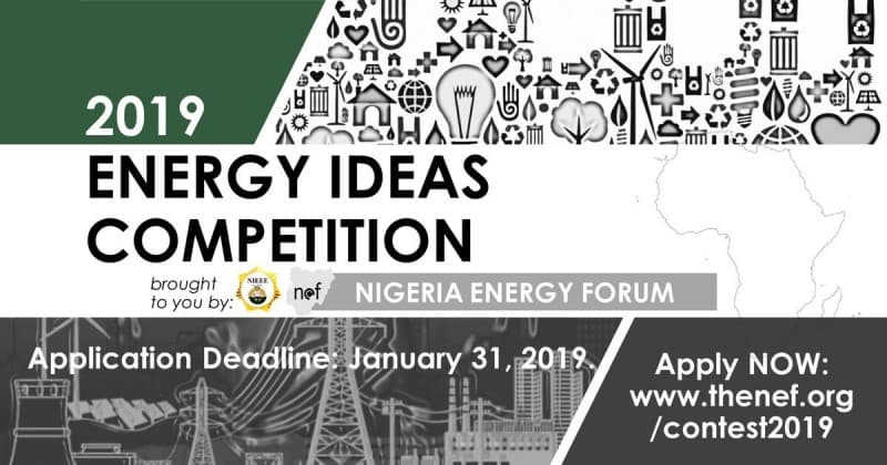 Nigeria Energy Forum (NEF) Energy Ideas Competition, 2019 | Apply