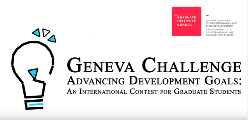 Graduate Institute’s Geneva Challenge for Graduate Students Worldwide