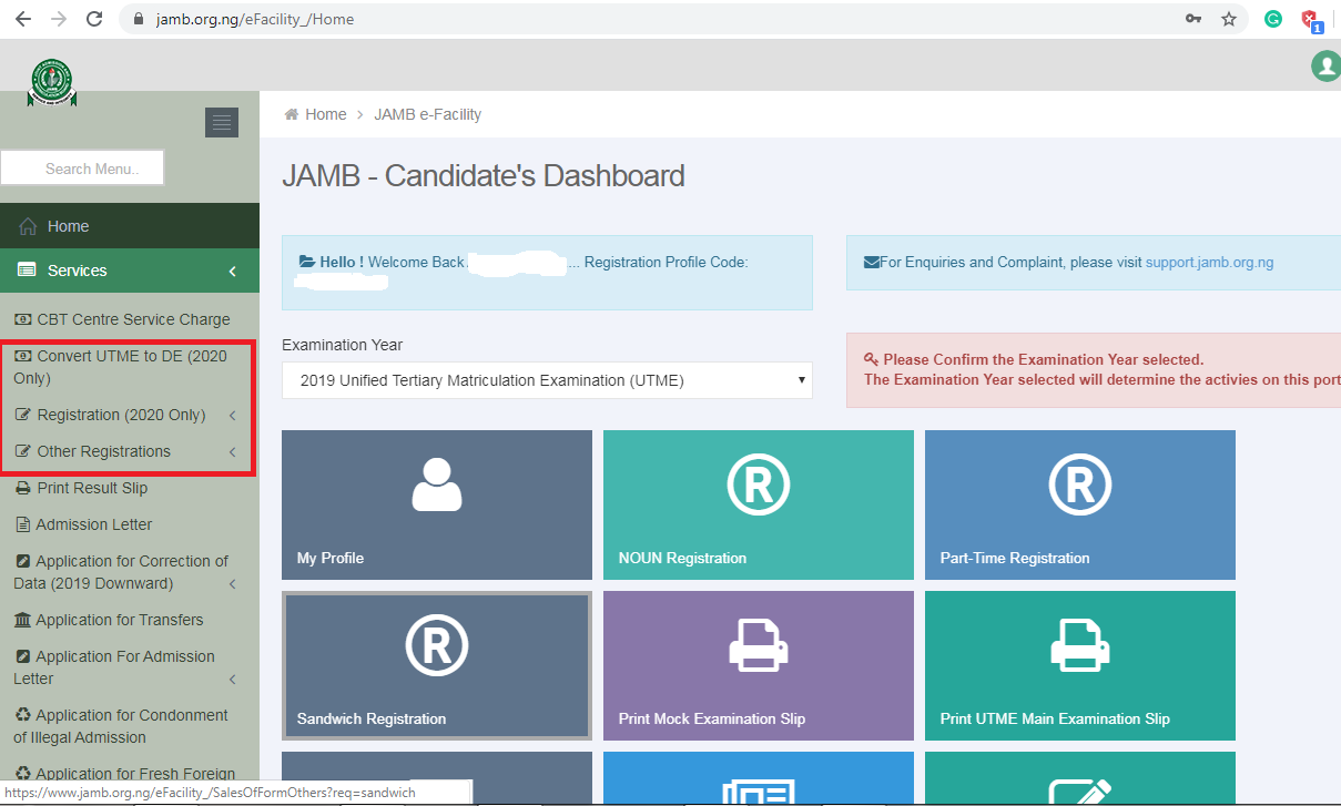 JAMB Registration Form, 2025 | UTME and DE Registration Guidelines