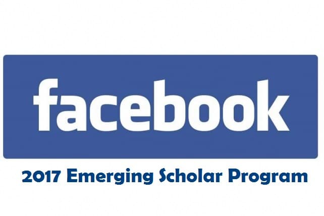 2017 Facebook Emerging Scholar Program for PhD Students Worldwide