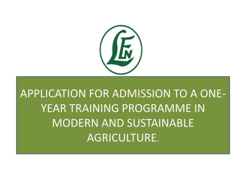 Leventis Foundation Nigeria One-Year Training Programme, 2018/2019