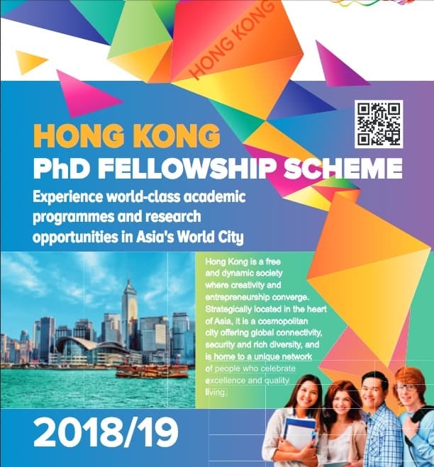 Hong Kong PhD Fellowship Scheme for International Students, 2019/2020