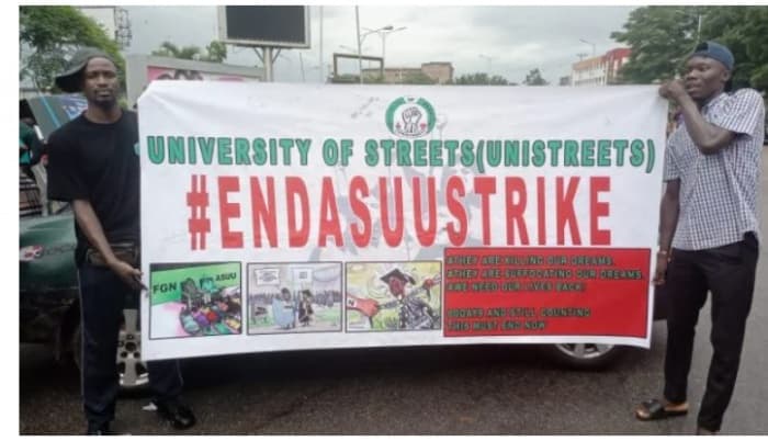 ASUU Strike: UNIBEN Students Protest Over Ongoing Strike