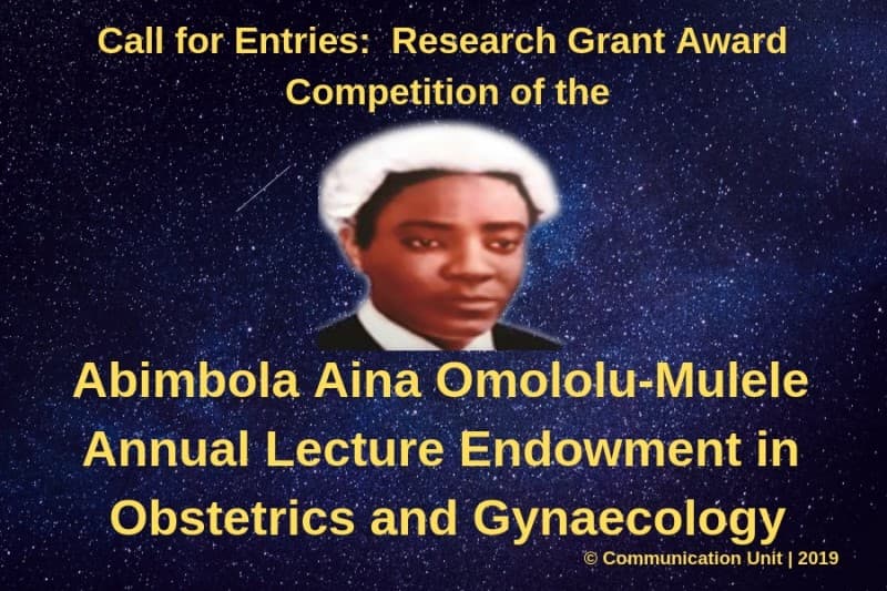 Omololu-Mulele Research Grant Award Competition for UNILAG Staff
