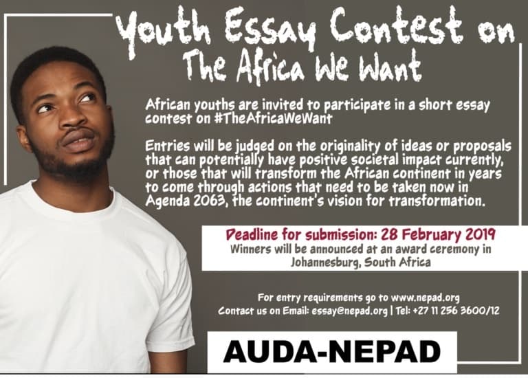 AUDA/NEPAD Essay Contest 2019 for African Youths | How to Apply
