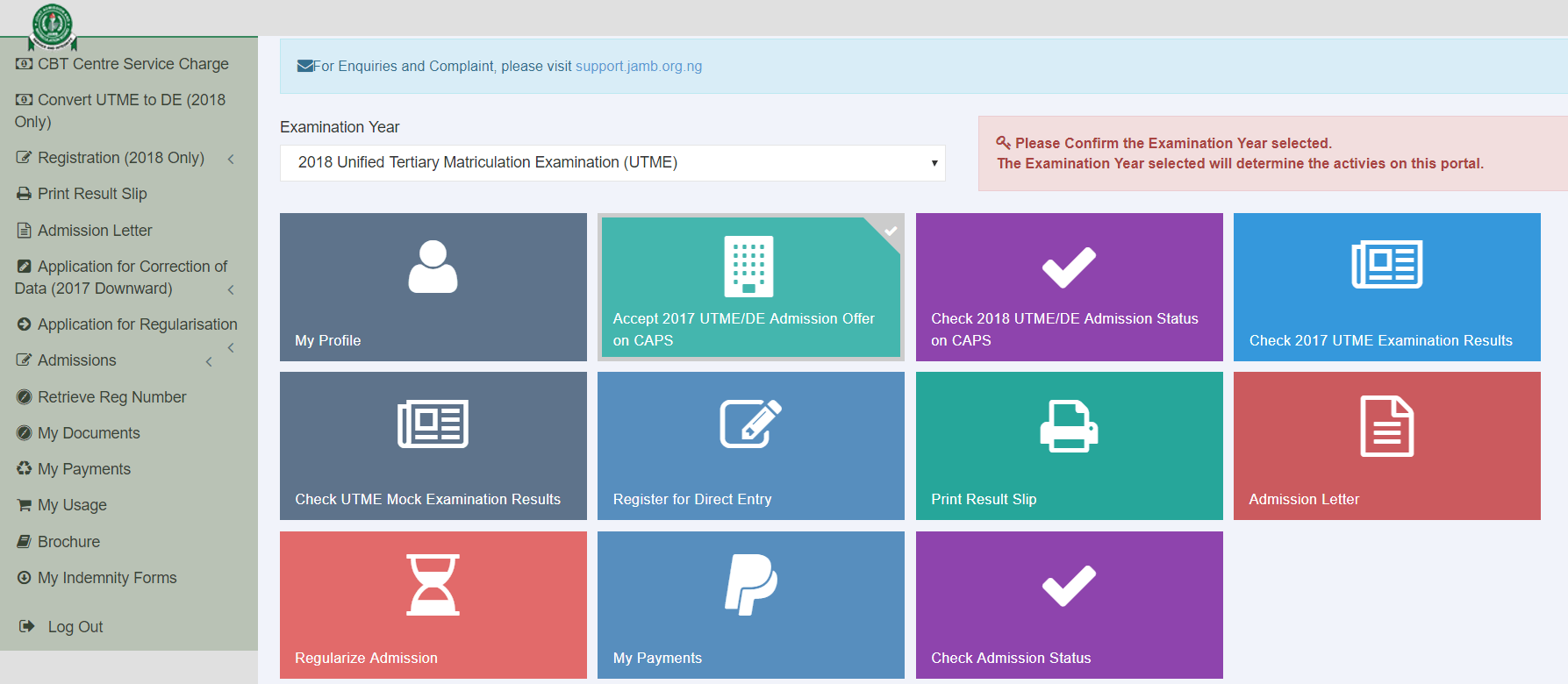 JAMB CAPS: Confirm Admission Status and Accept Your Admission