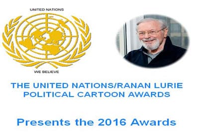2016 United Nations/Ranan Lurie  Political Cartoon Awards