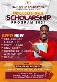 Sani Bello Foundation Scholarship Programme, 2024 | How to Apply