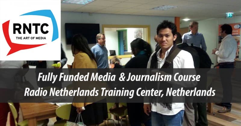 RNTC Fully-Funded Media and Journalism Scholarships in Netherlands, 2018