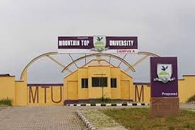 Mountain Top University Post-UTME Screening Form for 2022/2023