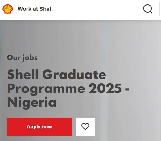Shell Graduate Programme for Nigerians, 2025 | How to Apply
