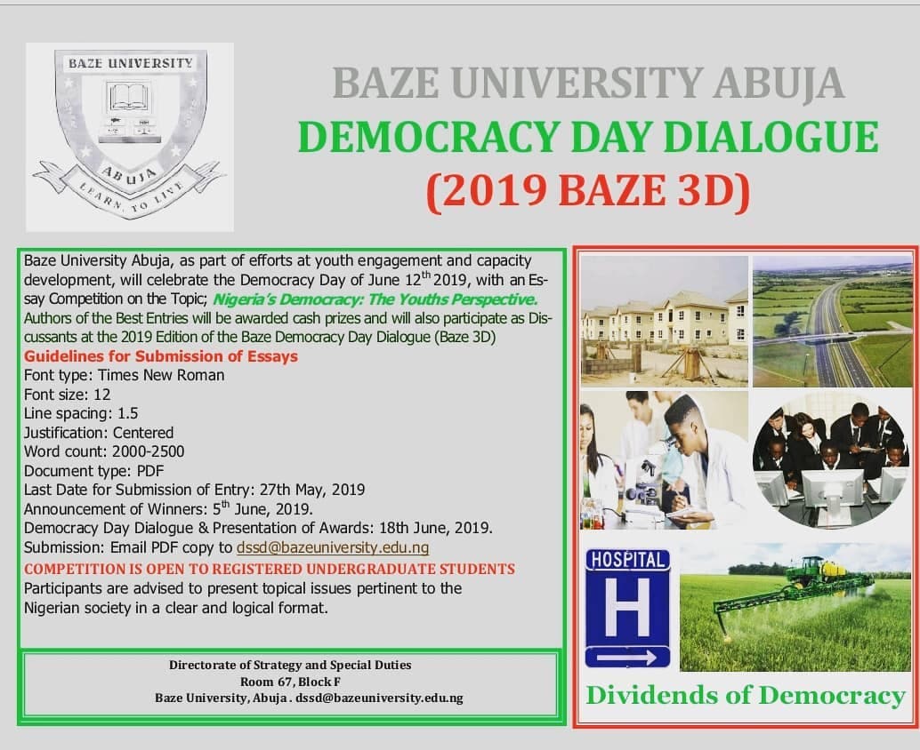 Baze University Undergraduate Students 3D Essay Competition, 2019