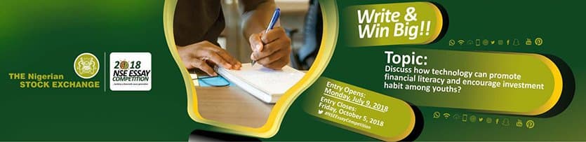 Nigerian Stock Exchange (NSE) Essay Competition Details, 2018