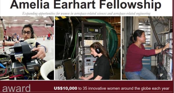 Amelia Earhart Fellowship for Women in Aerospace / Mechanical Engineering