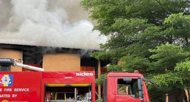 Fire Razed Down UNIBEN Female Hostel