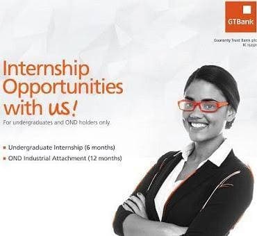 Guaranty Trust Bank Internship for OND Graduates, 2024